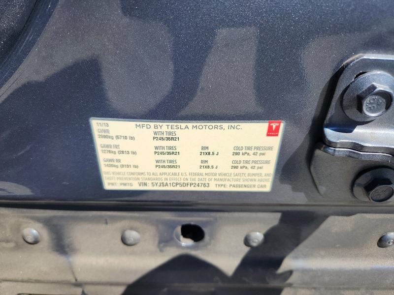Aukcja sprzedaży 2013 Tesla Model S, vin: 5YJSA1CP5DFP24763, numer aukcji: 60239376