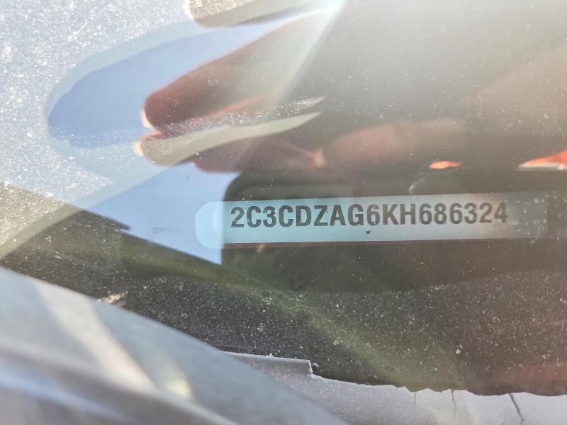 60763186 :رقم المزاد ، 2C3CDZAG6KH686324 vin ، 2019 Dodge Challenger مزاد بيع