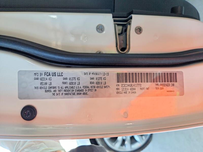 Продажа на аукционе авто 2020 Chrysler 300, vin: 2C3CCAAG8LH117772, номер лота: 62091696