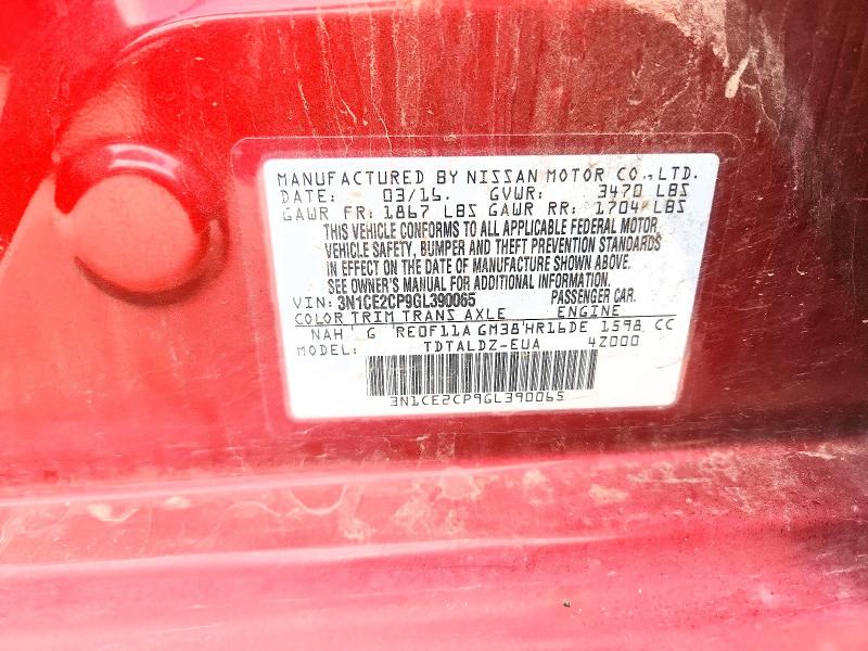 Продаж на аукціоні авто 2016 Nissan Versa Note, vin: 3N1CE2CP9GL390065, номер лоту: 60064876