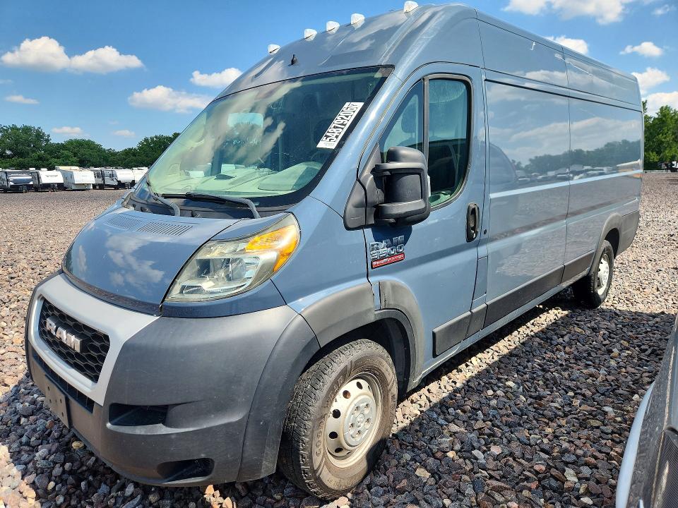 2019 Ram Promaster 3500 მანქანა იყიდება აუქციონზე, vin: 3C6URVJG1KE558862, აუქციონის ნომერი: 54879206