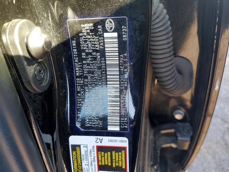 2011 Toyota Avalon მანქანა იყიდება აუქციონზე, vin: 4T1BK3DB0BU439884, აუქციონის ნომერი: 62442136