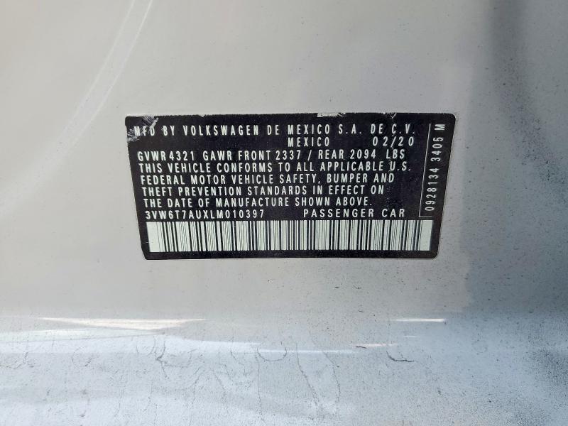 Продаж на аукціоні авто 2020 Volkswagen Gti, vin: 3VW6T7AUXLM010397, номер лоту: 62099036