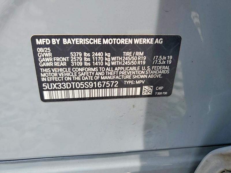 Продажа на аукционе авто 2025 Bmw X4, vin: 5UX33DT05S9167572, номер лота: 60861666