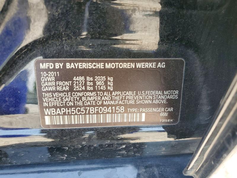 Продаж на аукціоні авто 2011 Bmw 328, vin: WBAPH5C57BF094158, номер лоту: 62681746