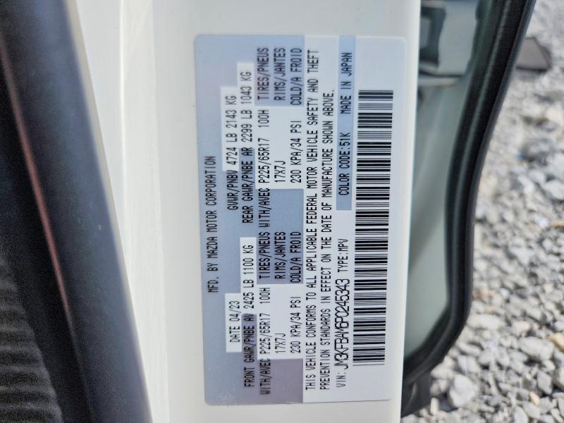 Продажа на аукционе авто 2023 Mazda Cx-5, vin: JM3KFBAM6P0245343, номер лота: 62218426