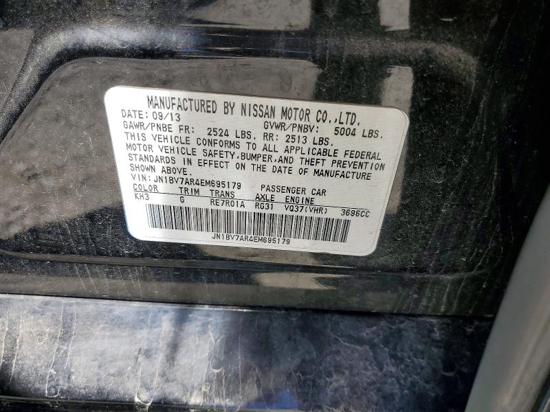 60062796 :رقم المزاد ، JN1BV7AR4EM695179 vin ، 2014 Infiniti Q50 مزاد بيع