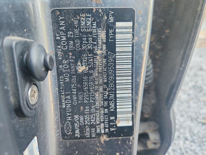 Продаж на аукціоні авто 2009 Hyundai Tucson, vin: KM8JM12B09U953967, номер лоту: 61733196