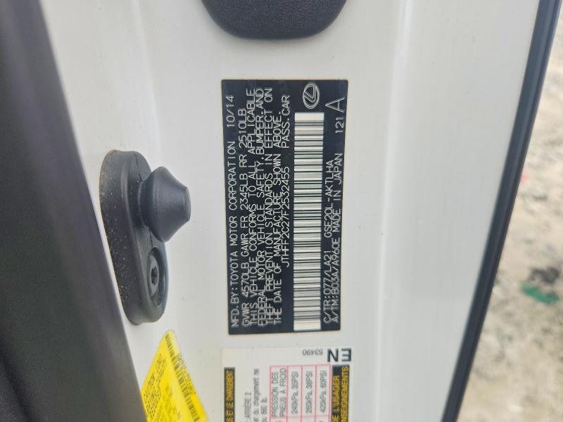 Продажа на аукционе авто 2015 Lexus Is, vin: JTHFF2C27F2532455, номер лота: 60956226