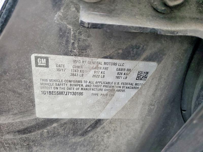 Продаж на аукціоні авто 2018 Chevrolet Cruze, vin: 1G1BE5SM7J7130186, номер лоту: 61332976