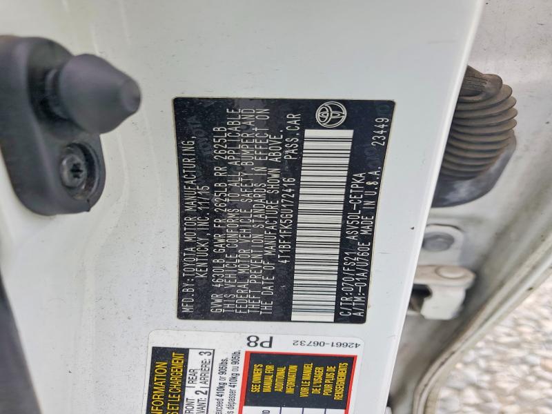 Aukcja sprzedaży 2016 Toyota Camry, vin: 4T1BF1FK5GU172416, numer aukcji: 62774716