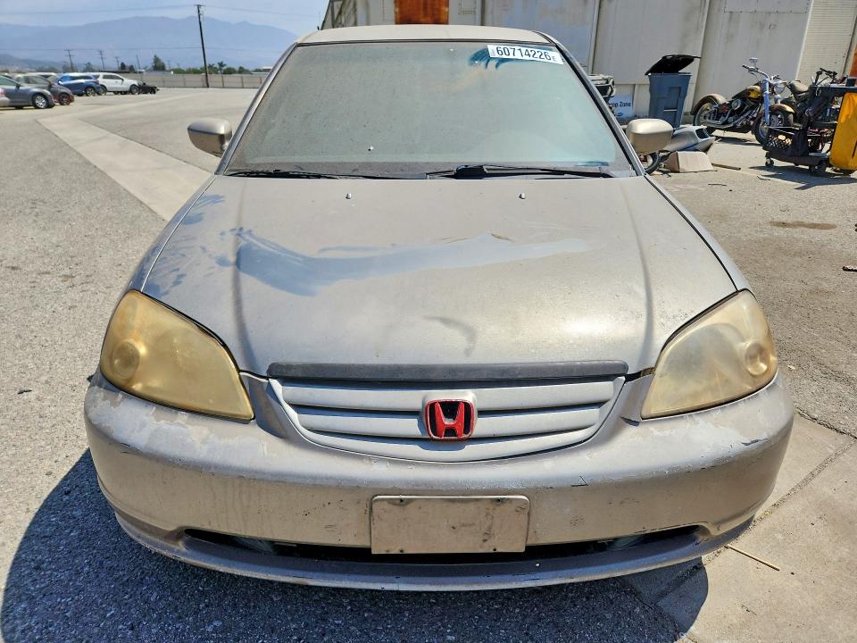 2002 Honda Civic მანქანა იყიდება აუქციონზე, vin: 2HGES15562H511559, აუქციონის ნომერი: 60714226