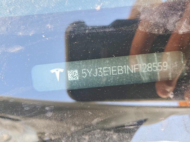 Aukcja sprzedaży 2022 Tesla Model 3, vin: 5YJ3E1EB1NF128559, numer aukcji: 61729256
