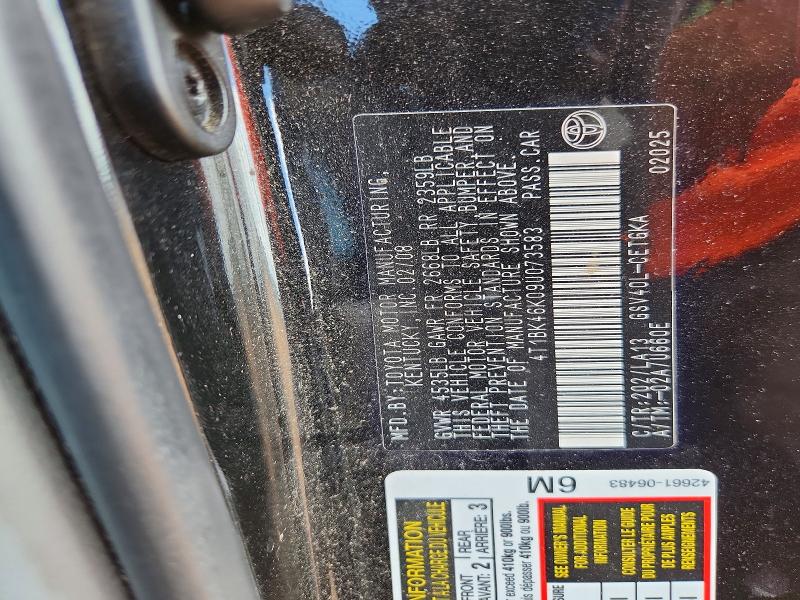 60063156 :رقم المزاد ، 4T1BK46K09U073583 vin ، 2009 Toyota Camry مزاد بيع