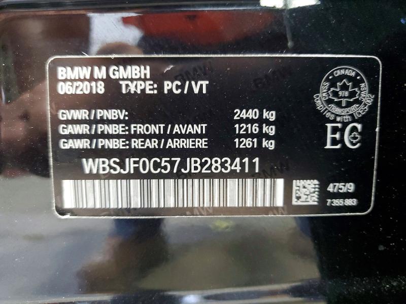 Auction sale of the 2018 Bmw M5, vin: WBSJF0C57JB283411, lot number: 62503946