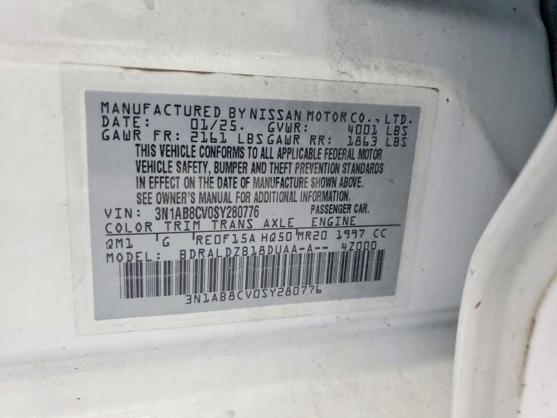 Aukcja sprzedaży 2025 Nissan Sentra, vin: 3N1AB8CV0SY280776, numer aukcji: 62121256