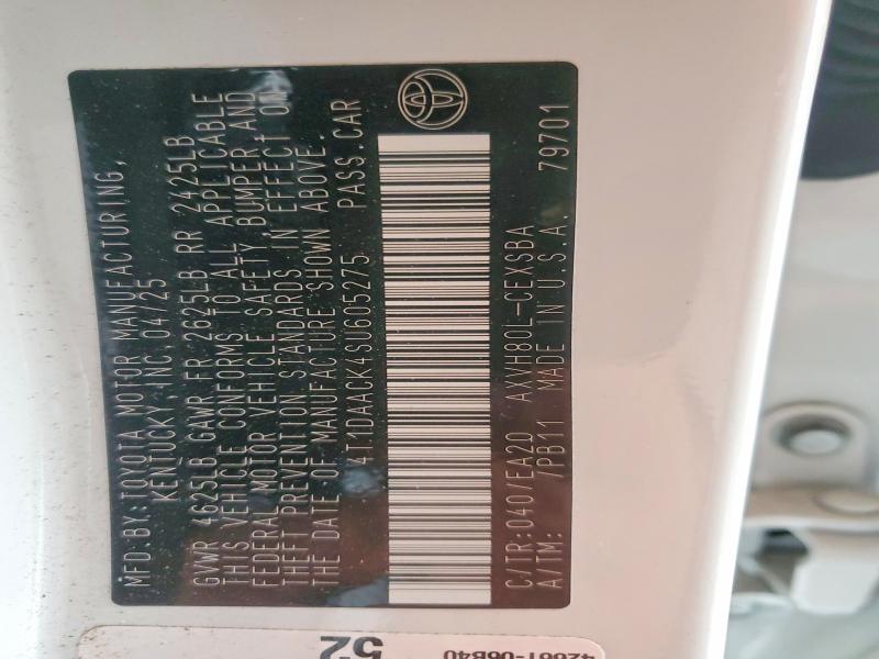 Aukcja sprzedaży 2025 Toyota Camry, vin: 4T1DAACK4SU605275, numer aukcji: 58134916