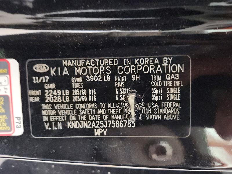 Aukcja sprzedaży 2018 Kia Soul, vin: KNDJN2A25J7586785, numer aukcji: 62486326