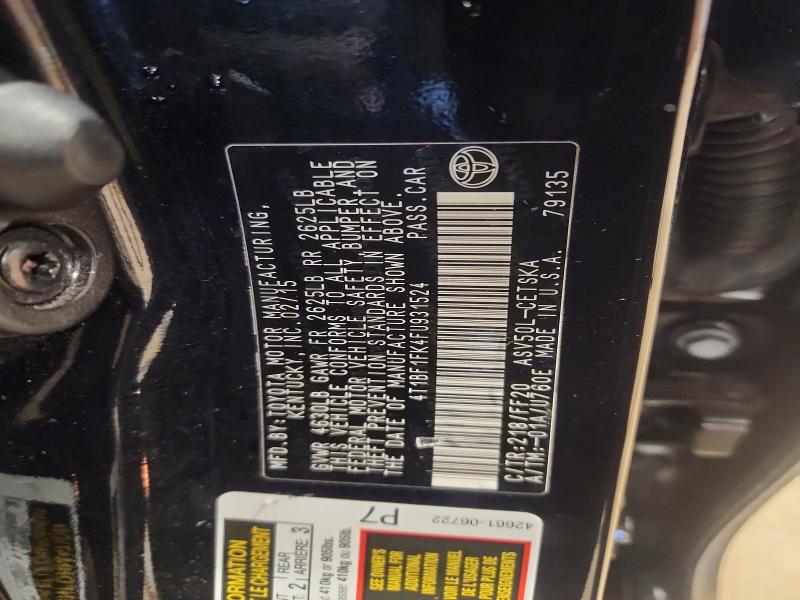 2015 Toyota Camry მანქანა იყიდება აუქციონზე, vin: 4T1BF1FK4FU931524, აუქციონის ნომერი: 62879166