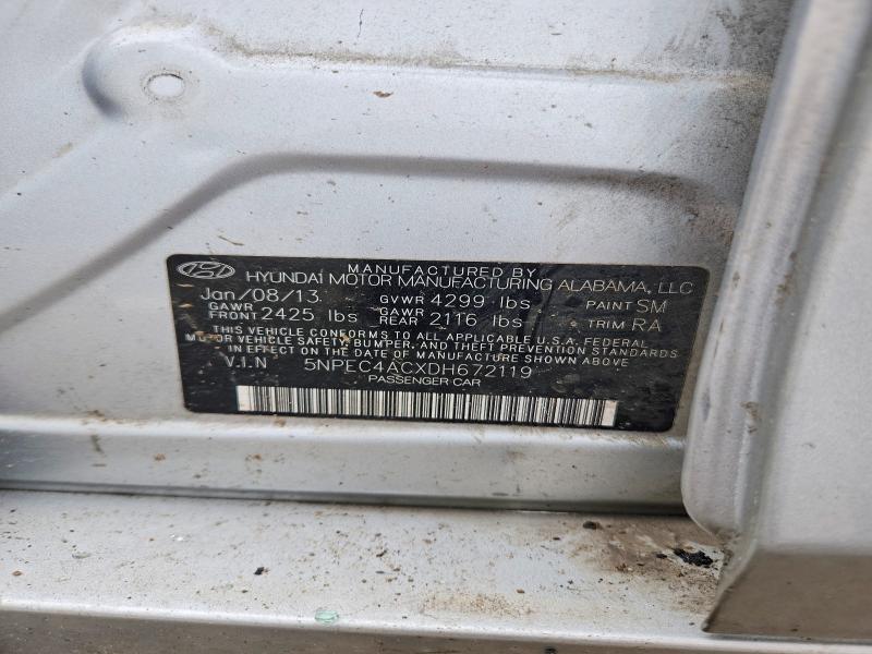 Aukcja sprzedaży 2013 Hyundai Sonata, vin: 5NPEC4ACXDH672119, numer aukcji: 62884336