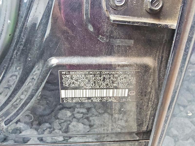 60930196 :رقم المزاد ، JTHBA1D28J5067164 vin ، 2018 Lexus Is مزاد بيع