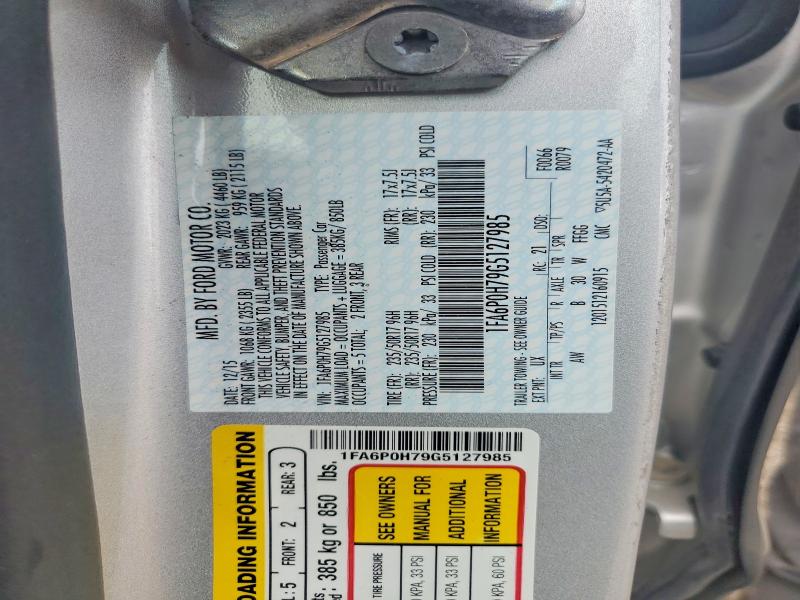 Продаж на аукціоні авто 2016 Ford Fusion, vin: 1FA6P0H79G5127985, номер лоту: 63304126
