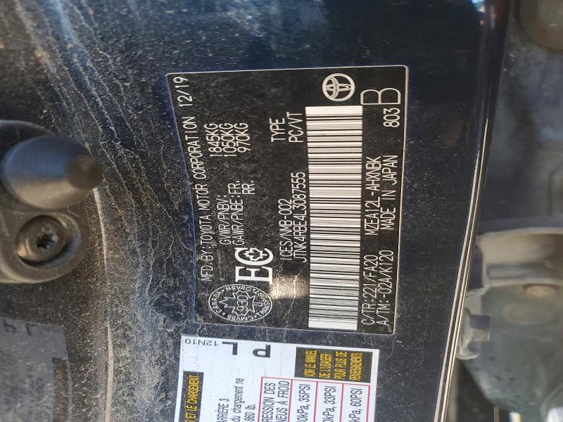 Auction sale of the 2020 Toyota Corolla Hatchback, vin: JTNK4RBE4L3087555, lot number: 61660436