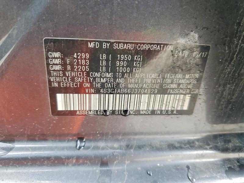 Продаж на аукціоні авто 2018 Subaru Impreza, vin: 4S3GTAB66J3704829, номер лоту: 58934746