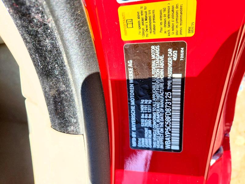 Aukcja sprzedaży 2015 Bmw 640, vin: WBAYP5C58FD873125, numer aukcji: 59144336