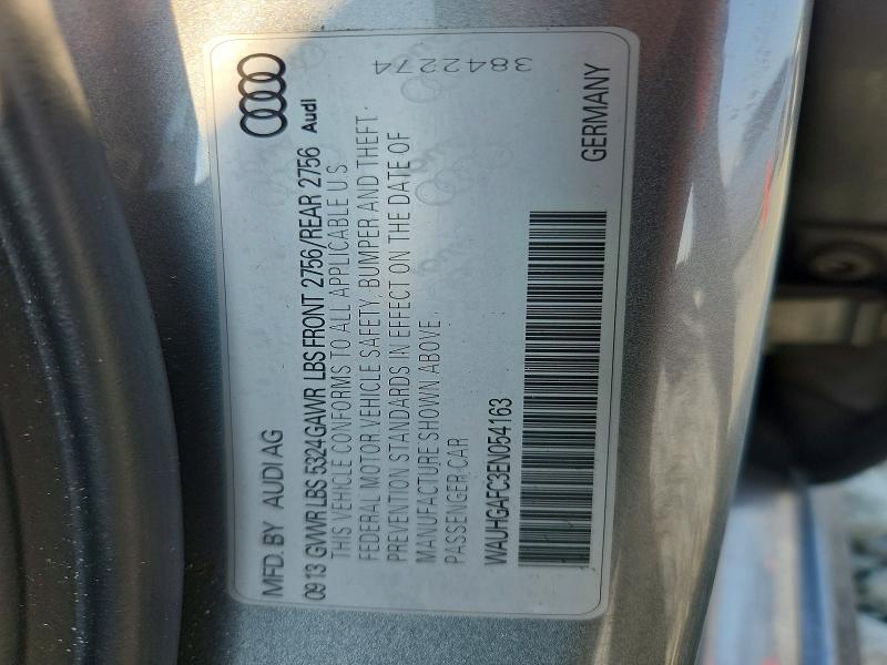 Продаж на аукціоні авто 2014 Audi A6, vin: WAUHGAFC3EN054163, номер лоту: 59952016