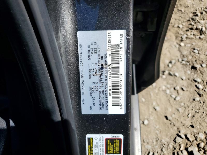 61785366 :رقم المزاد ، JM1BL1SG2A1337894 vin ، 2010 Mazda 3 مزاد بيع