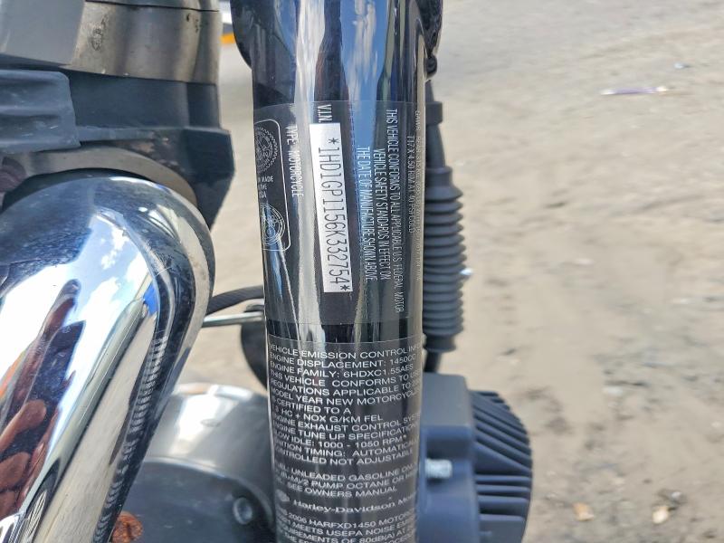 63151036 :رقم المزاد ، 1HD1GP1156K332754 vin ، 2006 Harley-davidson Fxdwgi مزاد بيع