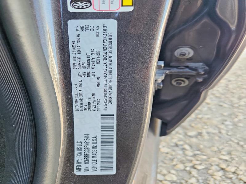 59876546 :رقم المزاد ، 1C6RRFGG9PN615444 vin ، 2023 Ram 1500 مزاد بيع