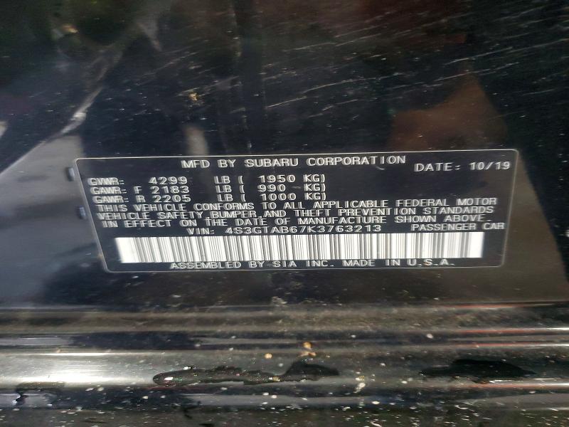 Продаж на аукціоні авто 2019 Subaru Impreza, vin: 4S3GTAB67K3763213, номер лоту: 76294865