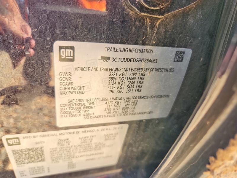 Продажа на аукционе авто 2023 Gmc Sierra, vin: 3GTUUDED2PG264061, номер лота: 59364466