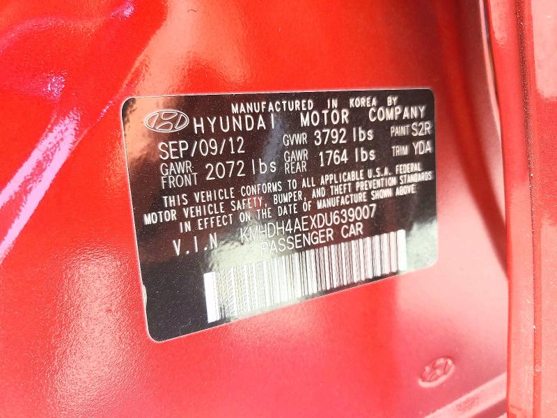 Aukcja sprzedaży 2013 Hyundai Elantra, vin: KMHDH4AEXDU639007, numer aukcji: 60206166