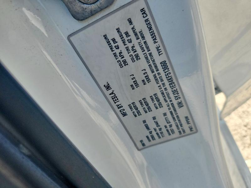 2019 Tesla Model 3 მანქანა იყიდება აუქციონზე, vin: 5YJ3E1EB4KF513660, აუქციონის ნომერი: 60122736