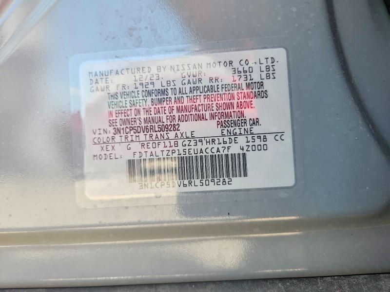 Продаж на аукціоні авто 2024 Nissan Kicks, vin: 3N1CP5DV6RL509282, номер лоту: 85637305