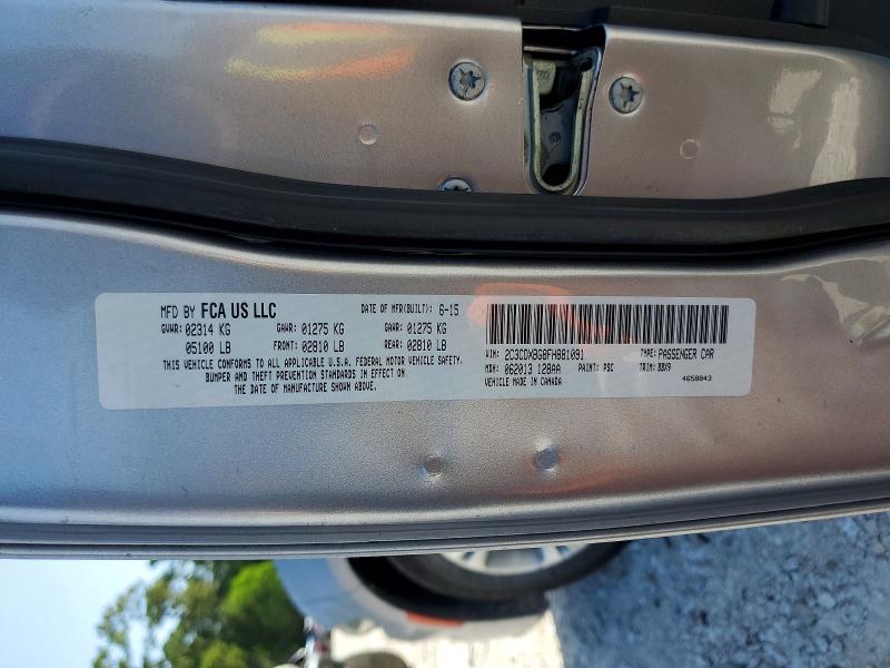 Aukcja sprzedaży 2015 Dodge Charger, vin: 2C3CDXBG8FH881091, numer aukcji: 61875346