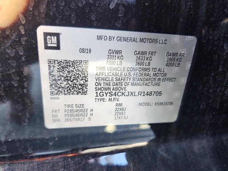 Продажа на аукционе авто 2020 Cadillac Escalade, vin: 1GYS4CKJXLR148705, номер лота: 60437546