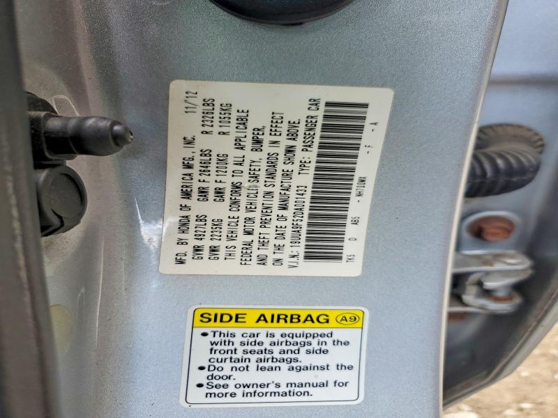 Aukcja sprzedaży 2013 Acura Tl, vin: 19UUA9F52DA001433, numer aukcji: 58763426