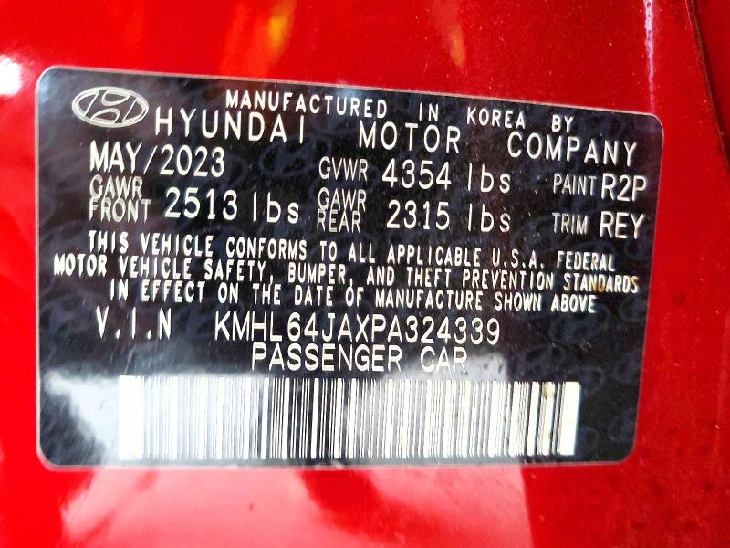 Продаж на аукціоні авто 2023 Hyundai Sonata, vin: KMHL64JAXPA324339, номер лоту: 61720466