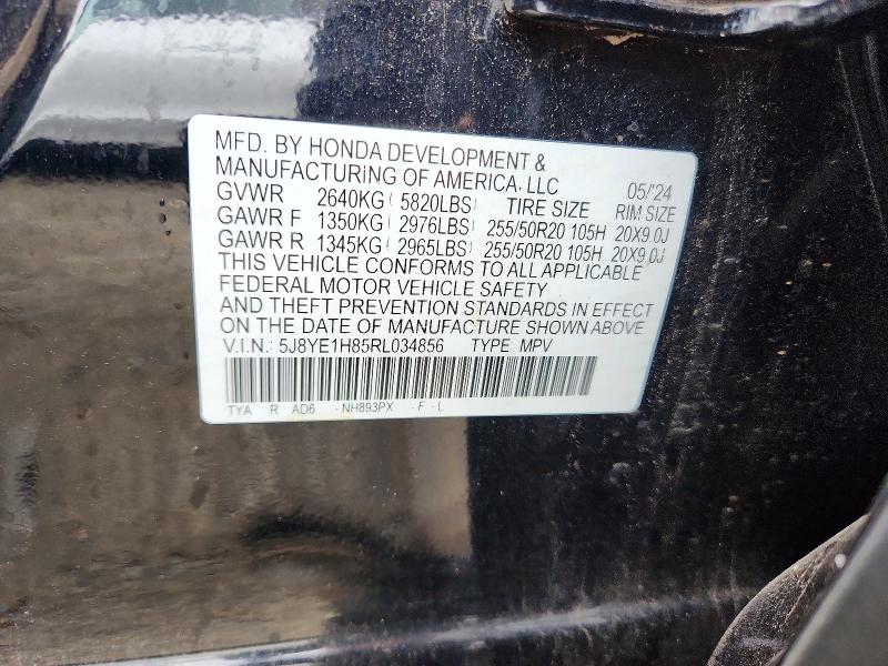 Aukcja sprzedaży 2024 Acura Mdx, vin: 5J8YE1H85RL034856, numer aukcji: 61835316