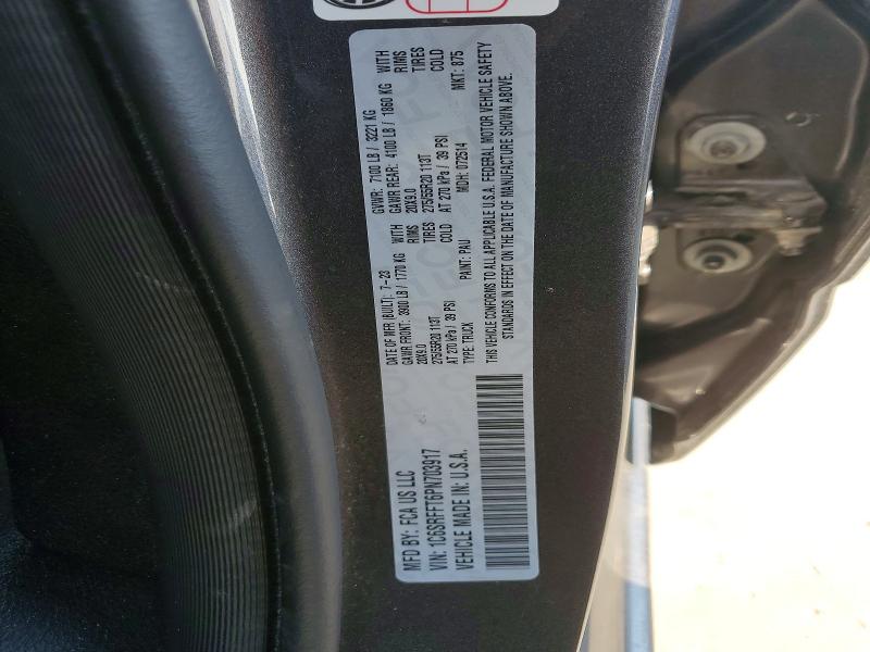 Продажа на аукционе авто 2023 Ram 1500, vin: 1C6SRFFT6PN703917, номер лота: 62710926