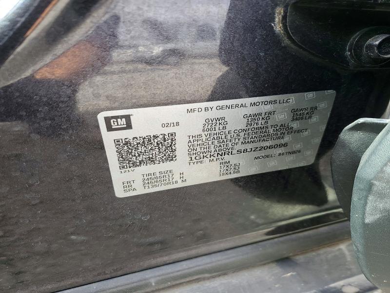 Продаж на аукціоні авто 2018 Gmc Acadia, vin: 1GKKNRLS8JZ206096, номер лоту: 59173606