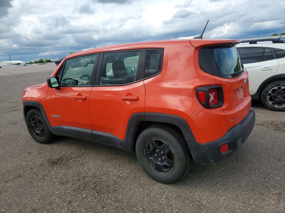 2016 Jeep Renegade მანქანა იყიდება აუქციონზე, vin: ZACCJAAT4GPC95567, აუქციონის ნომერი: 60173286