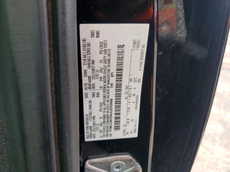 Aukcja sprzedaży 2018 Ford Escape, vin: 1FMCU9HD4JUD53666, numer aukcji: 85771915