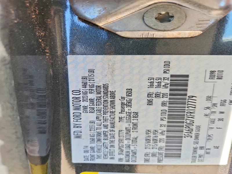 61032936 :رقم المزاد ، 3FA6P0G7XFR127779 vin ، 2014 Ford F150 مزاد بيع