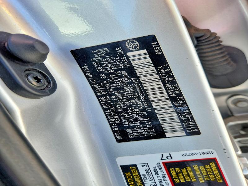 63375786 :رقم المزاد ، 4T1BF1FK5CU605467 vin ، 2012 Toyota Camry مزاد بيع