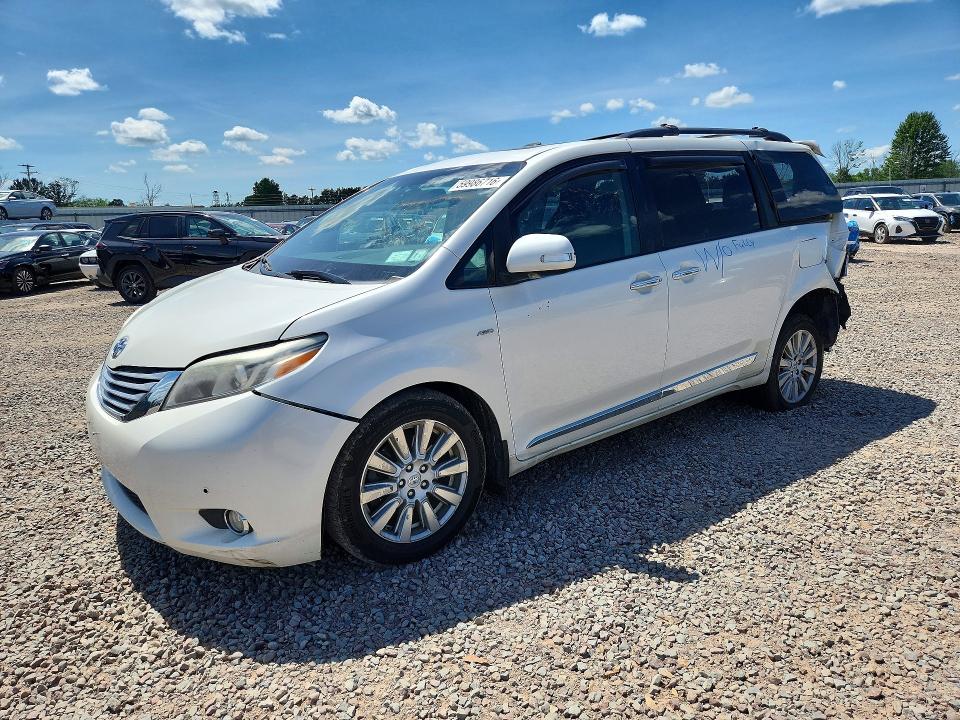 2017 Toyota Sienna მანქანა იყიდება აუქციონზე, vin: 5TDDZ3DC9HS156334, აუქციონის ნომერი: 59986716